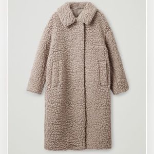 COS_Wool fleece teddy coat
